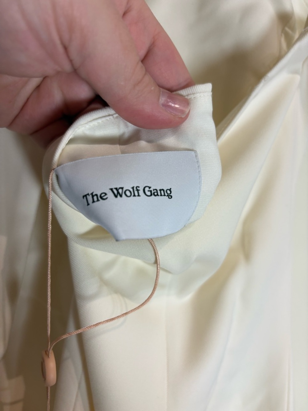 The Wolf Gang Irida Vest Dress in Ivory Size - Picture 9 of 10